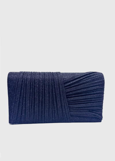 Amori dark blue sparkle clutch