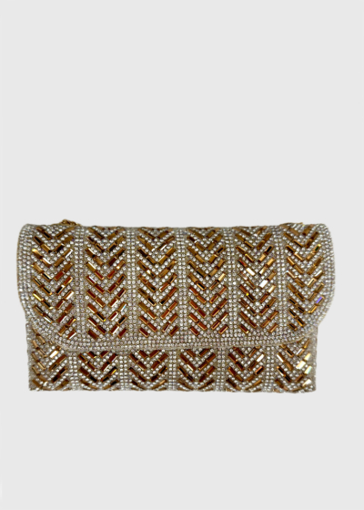 Nigina clutch with rhinestones