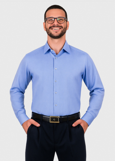 Firas blue mens shirt