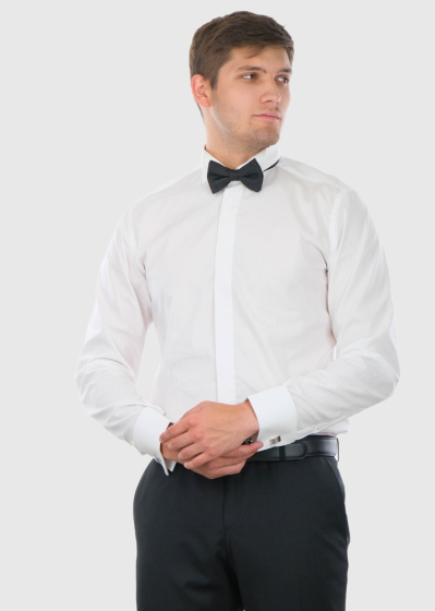 Ennio Slim Fit мужская белая рубашка