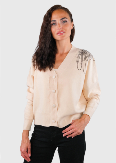 Zilli beige women's cardigan