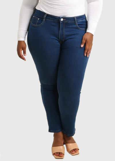 Tiva Plus Size blue women's jeans