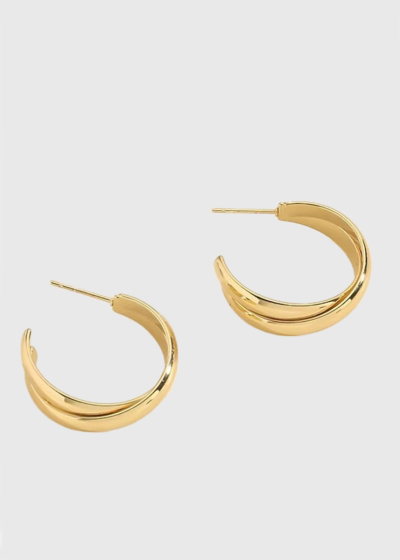 Lumina gold-colored earrings