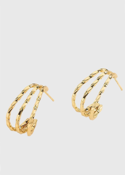 Liyria gold-colored earrings