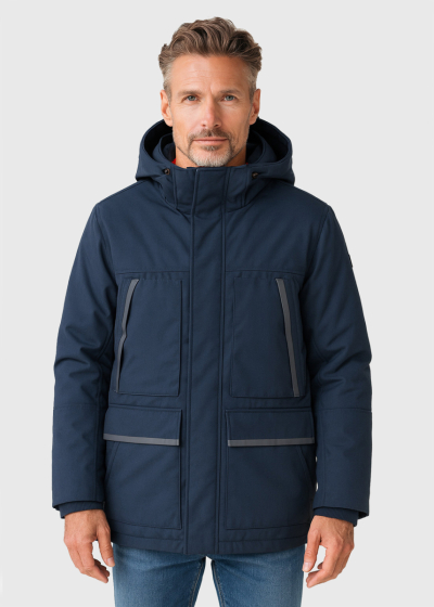 Tommy Hilfiger dark blue jacket with hood