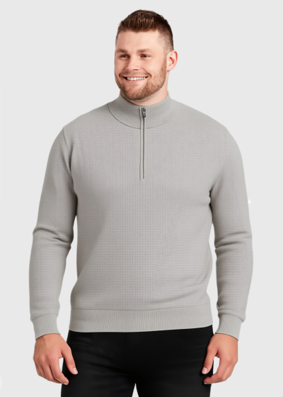 Loren grey zipped sweater