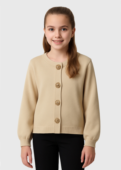 Lalisia beige cardigan buttoned