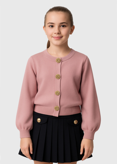 Lalisia pink cardigan buttoned