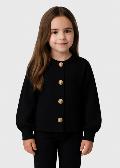 Lalisia black cardigan buttoned