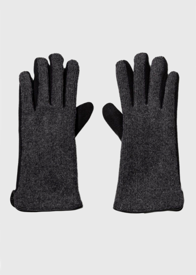 Dark grey men's gloves