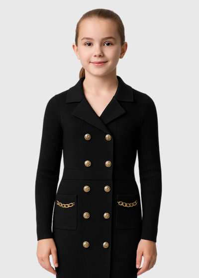 Luciana black dress with pockets