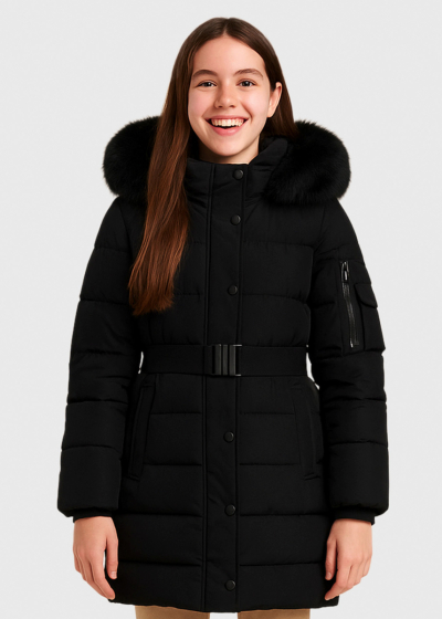 Laia black jacket with a belt