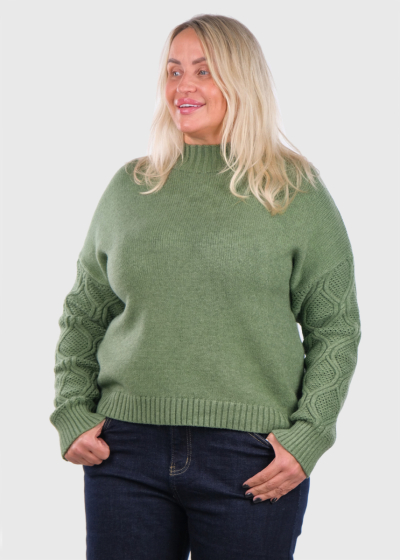 Kamilya green knitted sweater