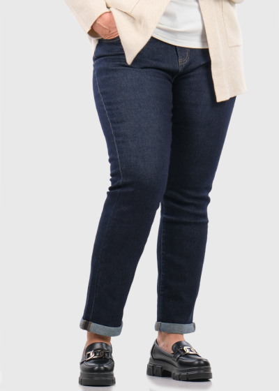 Kamile Plus Size dark blue women's jeans