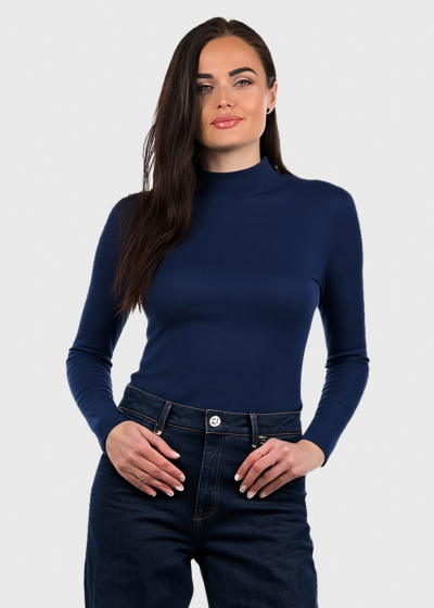Katolina dark blue women's turtleneck