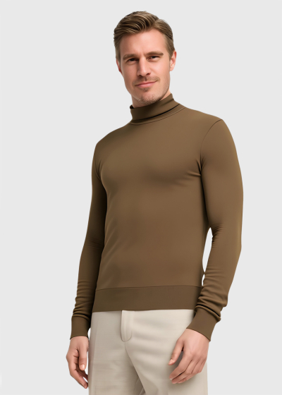 Sergio dark beige men's turtleneck