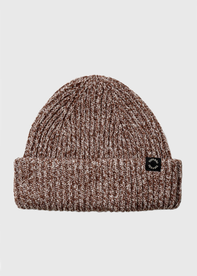 Brown knitted hat