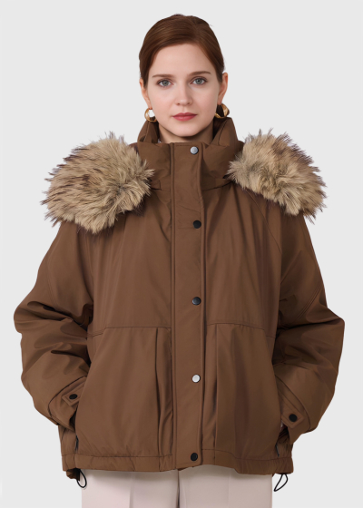 Larbi brown short jacket