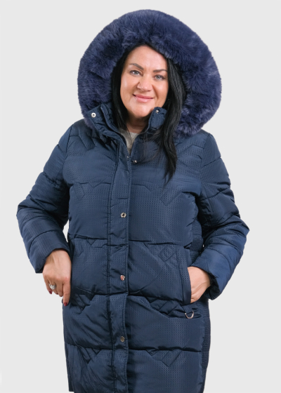 Marinel Plus Size dark blue women's jacket