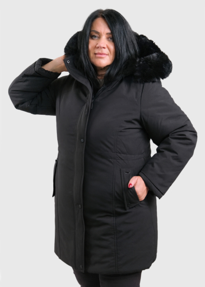 Marise Plus Size black double sided jacket
