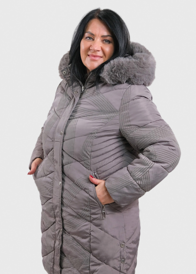 Nairi Plus Size grey women's jacket
