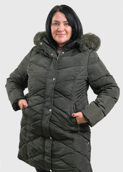 Nairi Plus Size khaki women's jacket