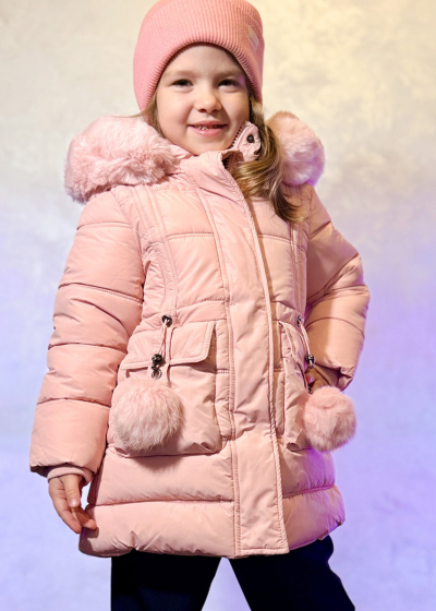 Elizabeth rozā jaka ar kargo tipa kabatām