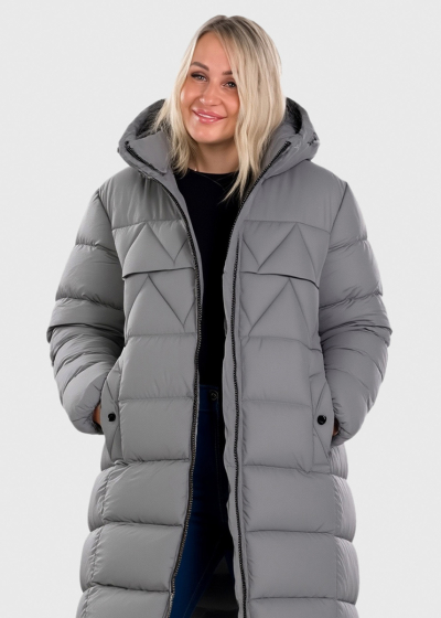 Elena Plus Size grey elongated jacket