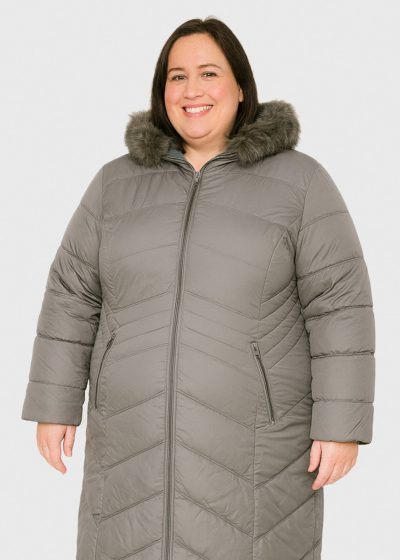 Esra Plus Size grey women's jacket
