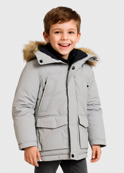 Emmo серая куртка с накладными карманами