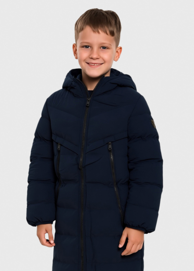 Ender dark blue jacket с капюшоном