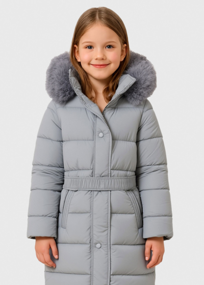 Emily pelēka pagarināta jaka 