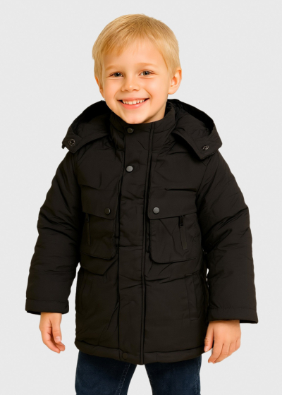 Eliy black jacket with patch pockets