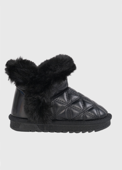 Derya black fur inserts boots