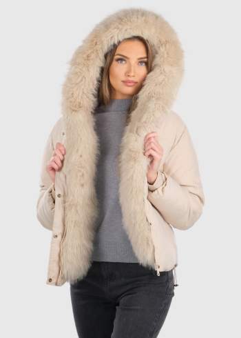 Ivanka beige women's short jacket