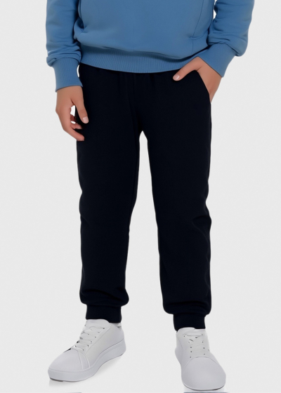 Danny black drawstring joggers