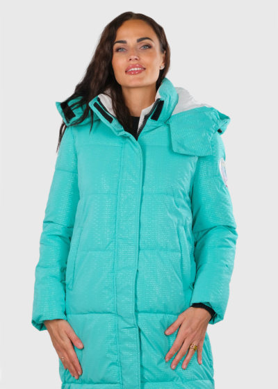 Catalina turquoise elongated women's jacket 
