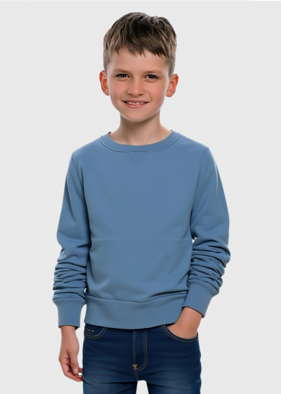 Clement светло-синий однотонный джемпер