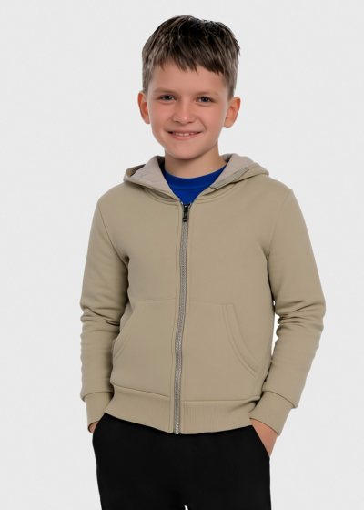 Caspian бежевая кофта на молнии