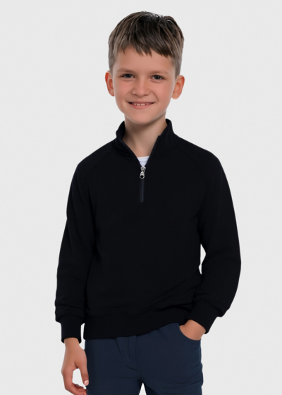 Argo black zipped sweater