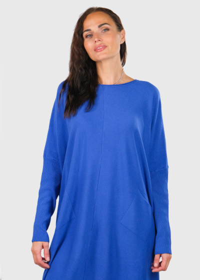 Amelia blue longline sweater