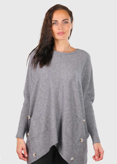 Annabelle grey sweater with pockets
