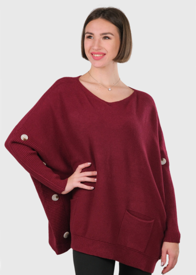 Arbella bordo oversized sweater
