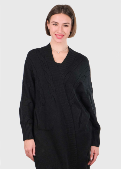 Audrie black warm cardigan