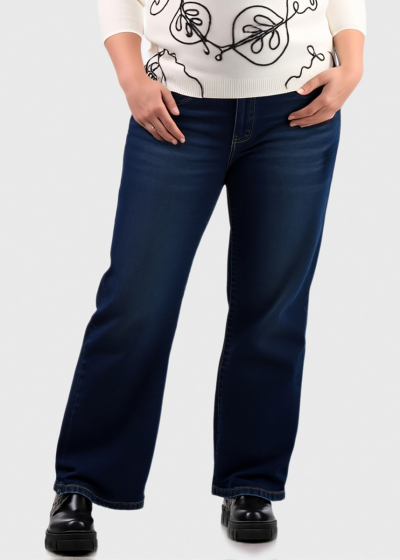 Danielle Mom Fit синие джинсы