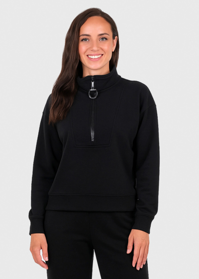 Dorrie melns kostīms ar rāvējslēdzēju