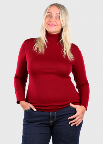 Eulalia bordo women's turtleneck