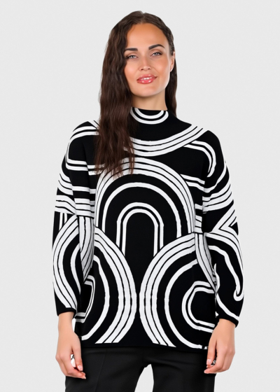 Annie women's sweater with pattern