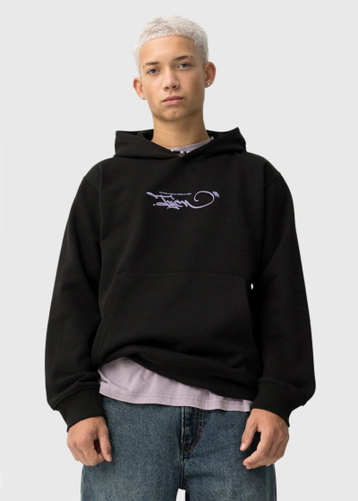 Black hoodie with print