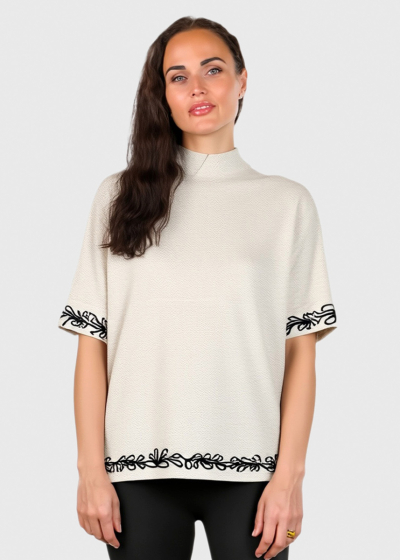 Belly beige short sleeve sweater